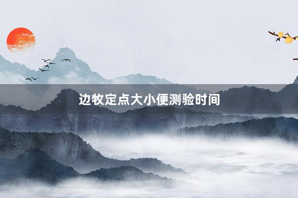 边牧定点大小便测验时间